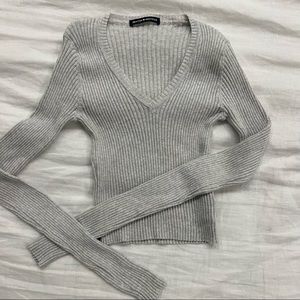 Brandy Melville Grey Knit top